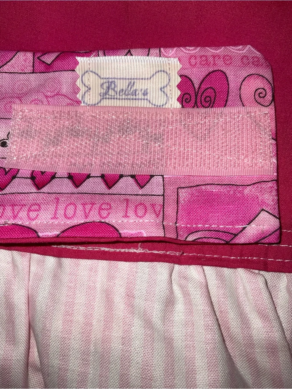 Gorgeous Boutique Custom Made Bella Pink Breast Cancer Dog Jumpsuit